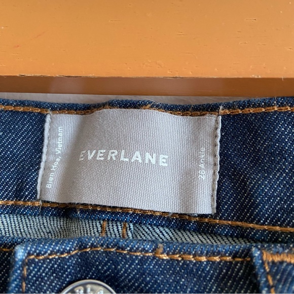 Everlane High Rise Ankle Skinny Dark Wash Denim Jeans - Picture 5 of 11